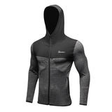 Men Zipper Hooded Running Jacket