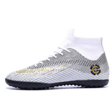 ZHENZU Turf Black Men Soccer Shoes