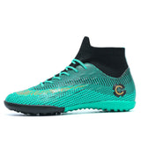 ZHENZU Turf Black Men Soccer Shoes