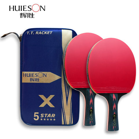 2PcsCarbon Table Tennis Racket Set