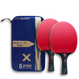 2PcsCarbon Table Tennis Racket Set