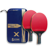 2PcsCarbon Table Tennis Racket Set