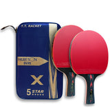 2PcsCarbon Table Tennis Racket Set