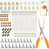 141Pcs Fishing Spoon Rigs DIY Acceessoires Kit