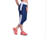 Women Striped Night Running Tights