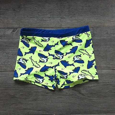 Fish Print Children Pants Boys Swimsuit