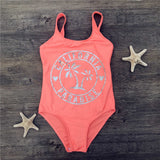 7-14 years kids girls one piece swimsuit